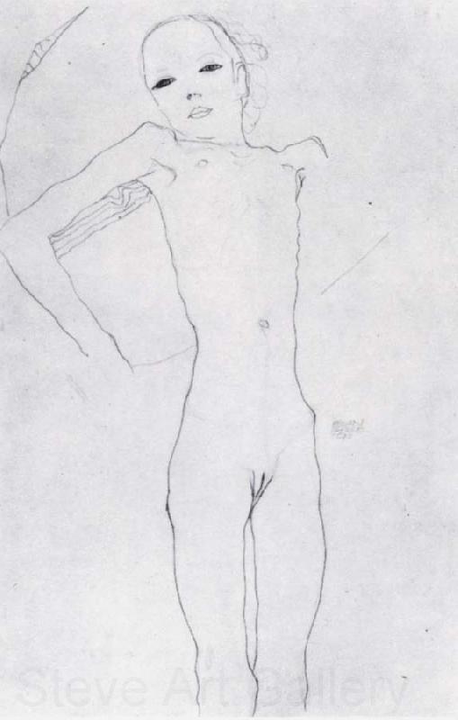 Egon Schiele Nude girl